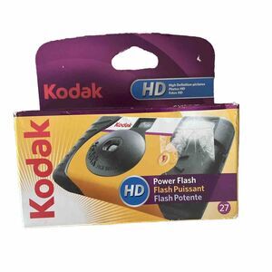 Kodak Single‎ Use Power Flash HD 35mm Disposable Camera 27 exposure EXPIRED 9/22